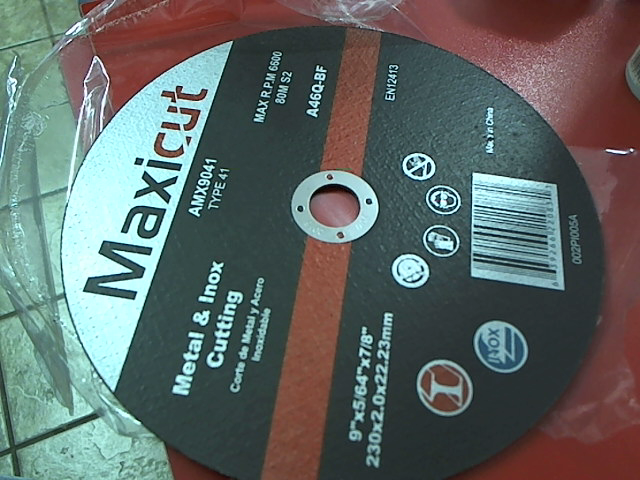 Precio 1 500,00 maxicut  disco de corte para metal y acero inox 9x564x78 230x2x22.23mm