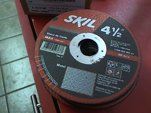 Precio 800,00 skil  disco de corte para metal de 4-12 x 3mm