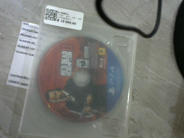 Precio 12 000,00 red dead redemption  juego ps4