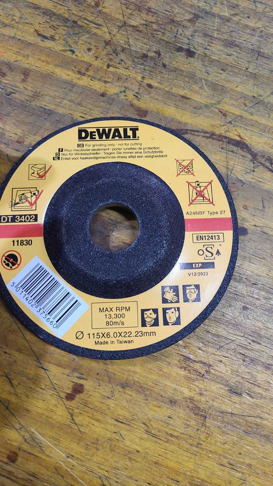 Precio 3 000,00 dewalt  Disco corte grueso 4.5 pulgadas