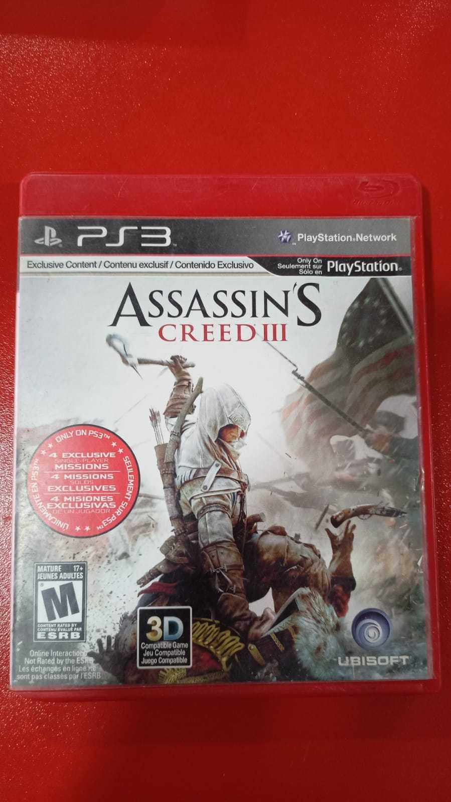 Precio 5 000,00 PS3  JUEGO Assassins Creed III PS3