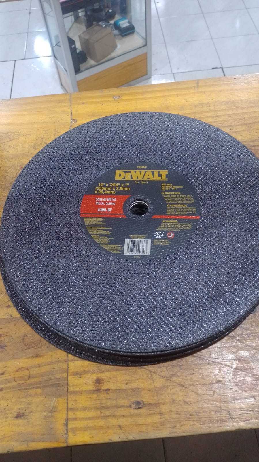 Precio 4 000,00 dewalt  Disco corte metal 14 pulgadas