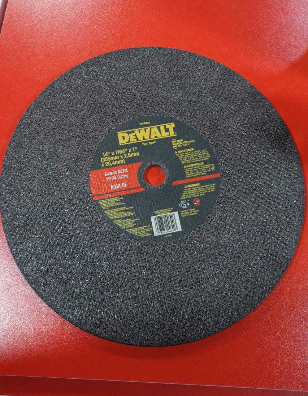 Precio 4 000,00 DEWALT  Disco corte 14 pulgadas Dewalt
