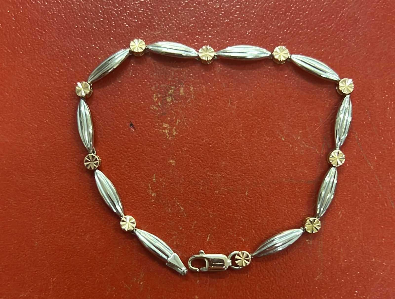 Precio 156 000,00   Pulso de oro blanco y oro rosa largo 16cm