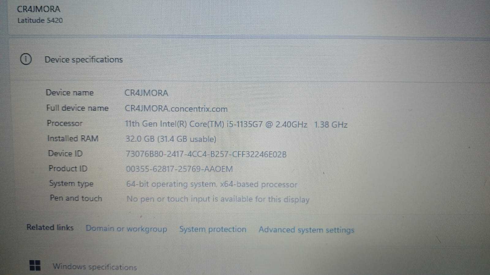 Precio 195 000,00 Dell Latitude 5420 Laptop  i5 de 11TH   32gb ram 256 SSDD  con cargador