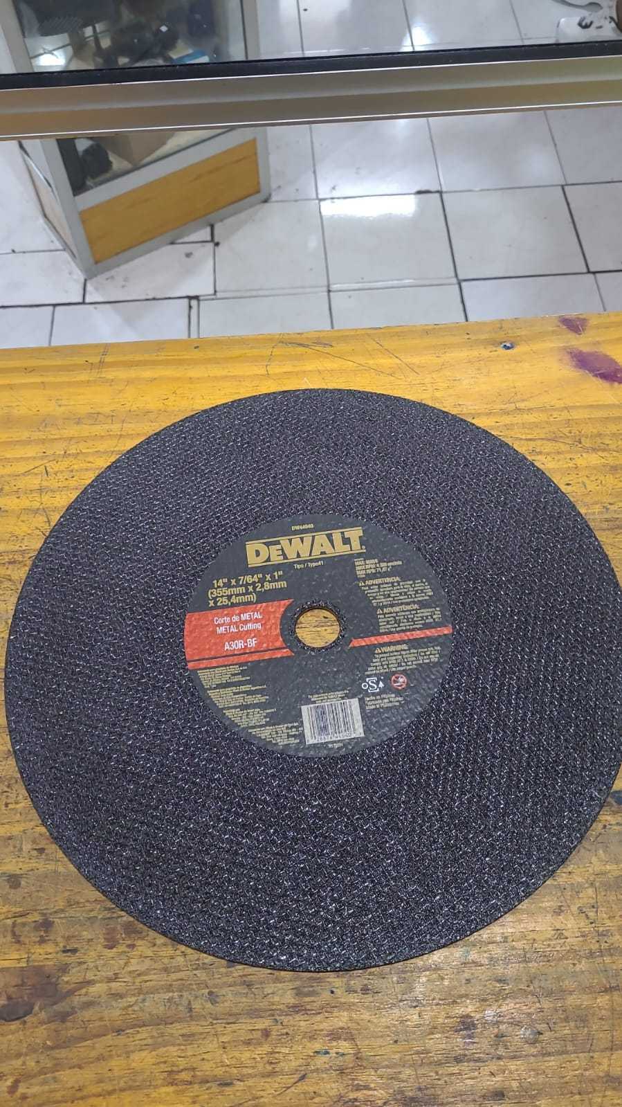 Precio 4 000,00 dewalt  Disco corte 14 pulgadas