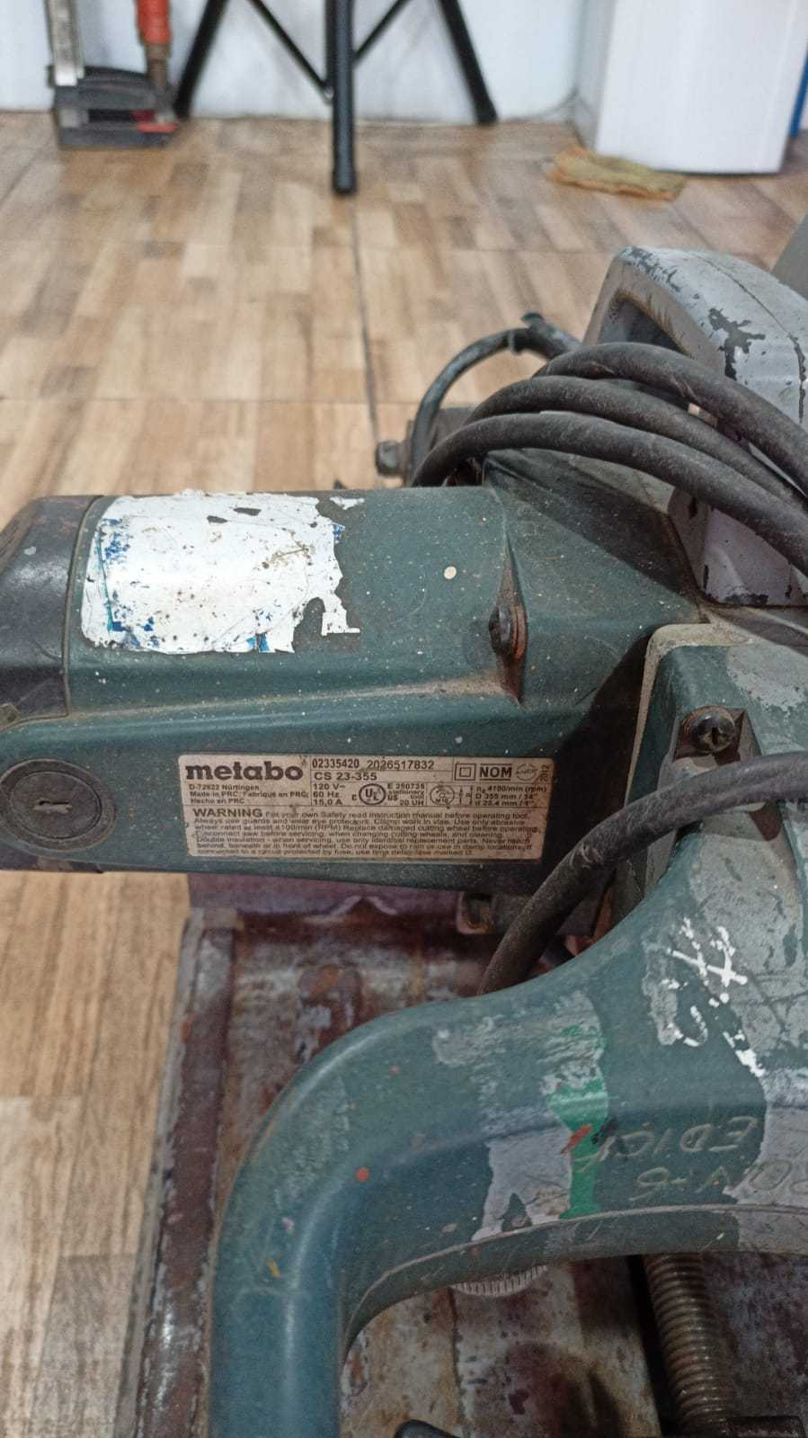 Precio 55 000,00 METABO CS 23 355 METABO CS 23 355 TRONZADORA 355MM  14    1700W