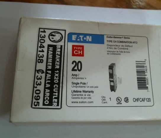 Precio 18 000,00 20  breaker eaton