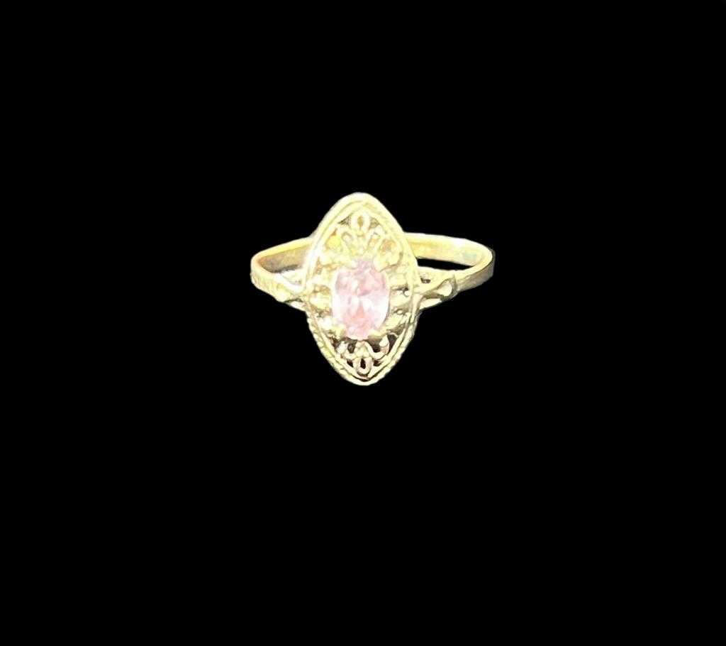 Precio 43 000,00   anillo piedra rosada talla 7