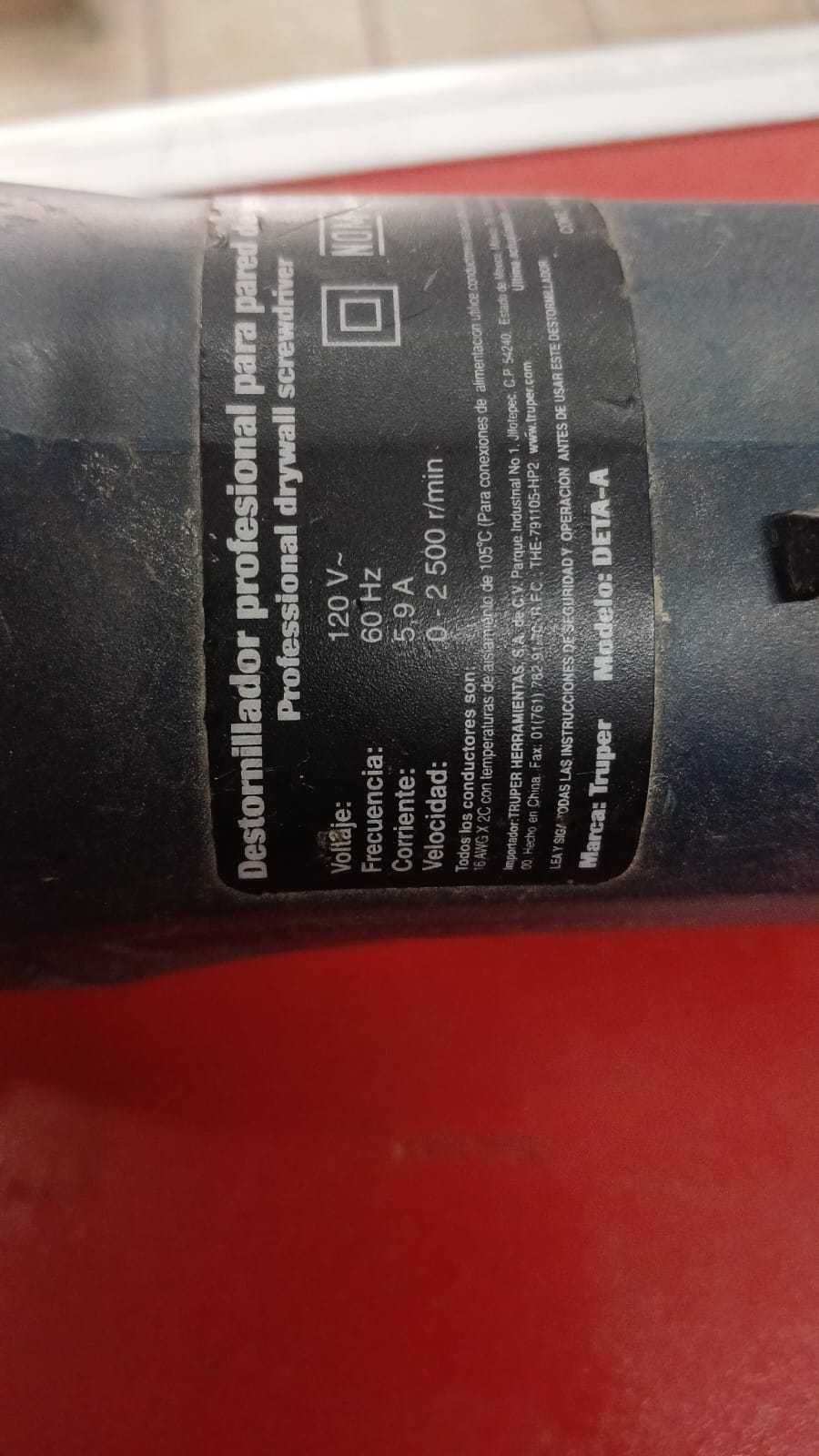 Precio 30 000,00 truper  taladro atornillador para gypsum 700w