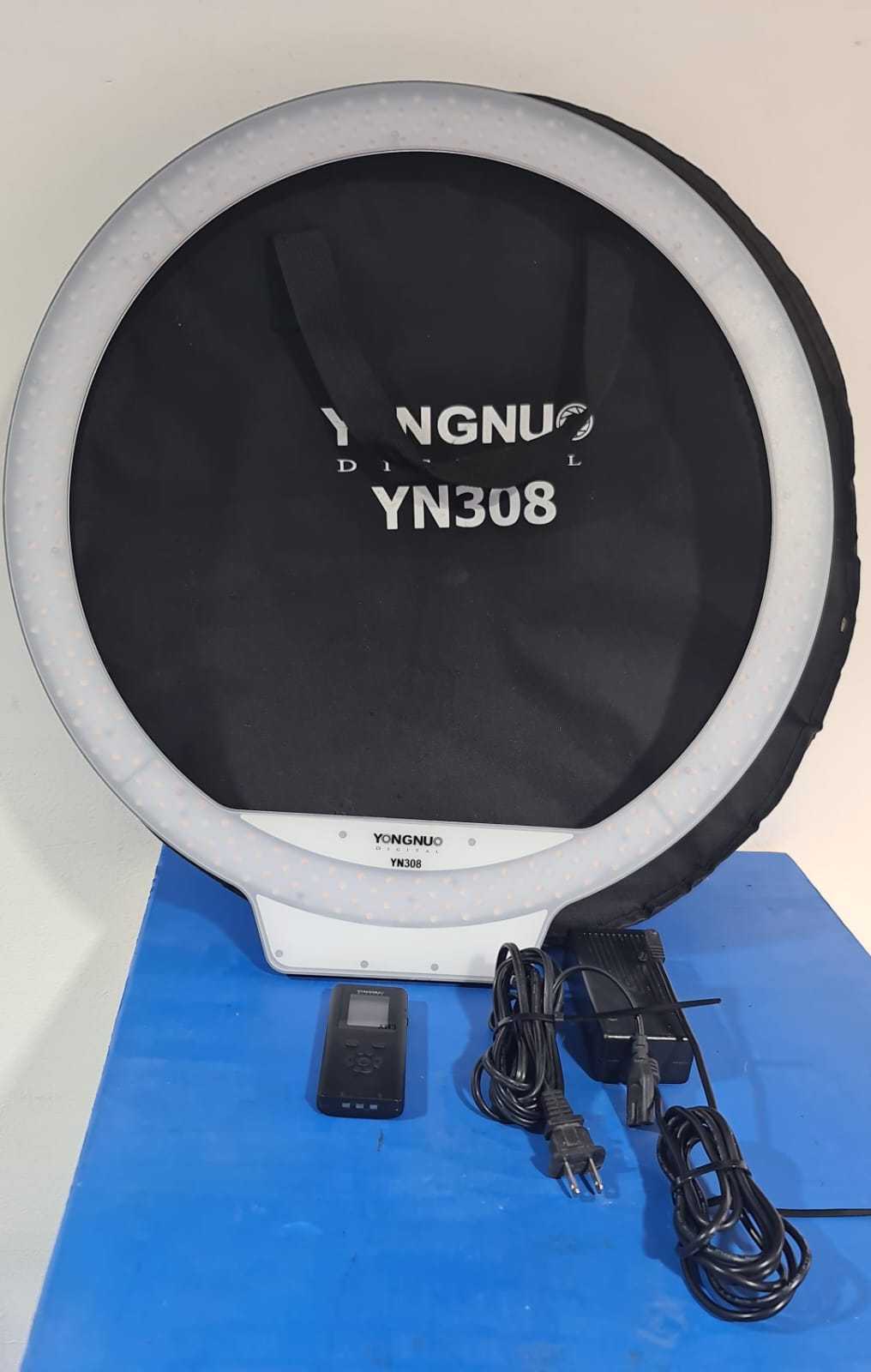 Precio 30 000,00 YONGNUO YN308 ARO DE LUZ PROFESIONAL, Potencia de 2432 lúmenes, Ideal para fotografía y video, CON CONTROL Y ESTUCHE.