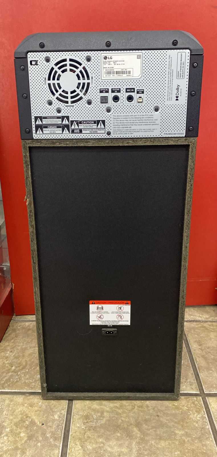 Precio 120 000,00 lg rnc7 parlante multifuncion con cable de poder y antena