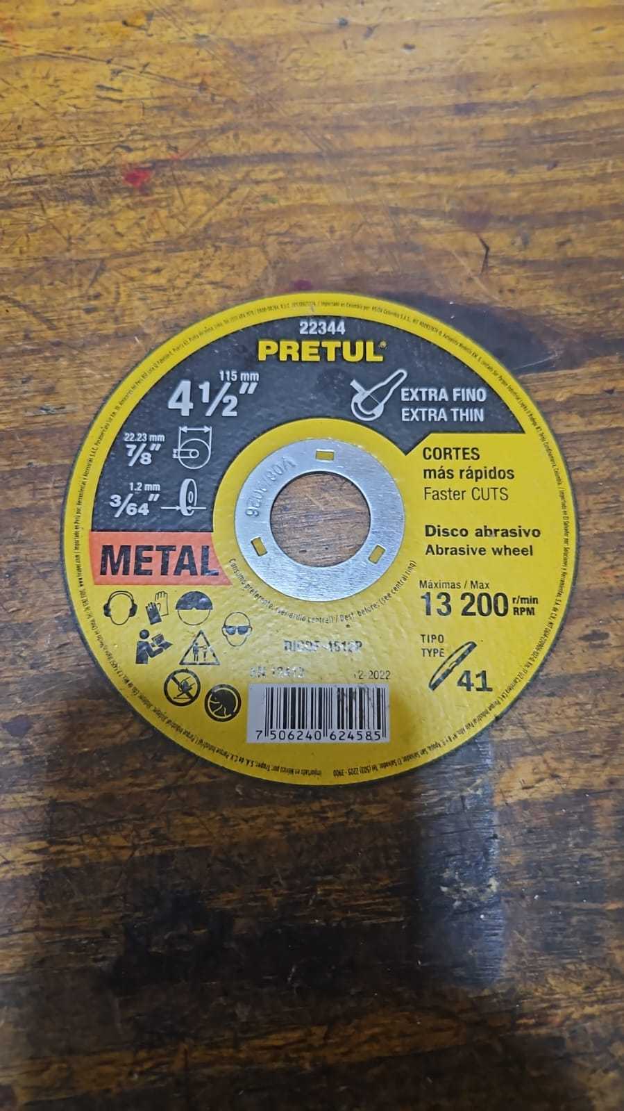 Precio 1 300,00 pretul  Disco corte fino  4.5 pulgadas