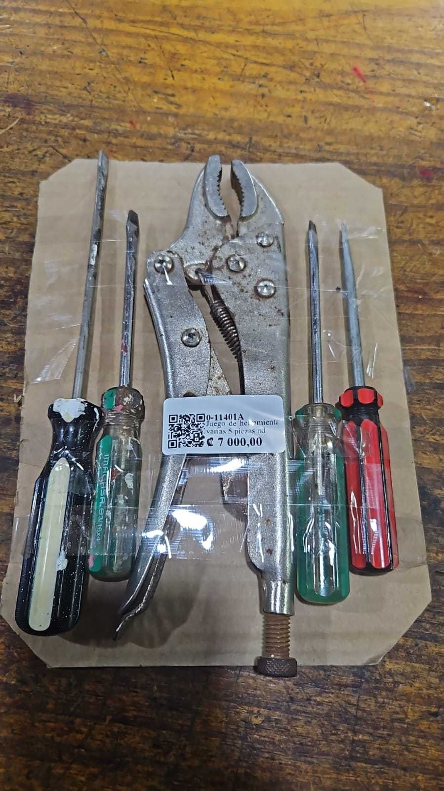 Precio 7 000,00 nd  Juego de herramientas varias 5 piezas