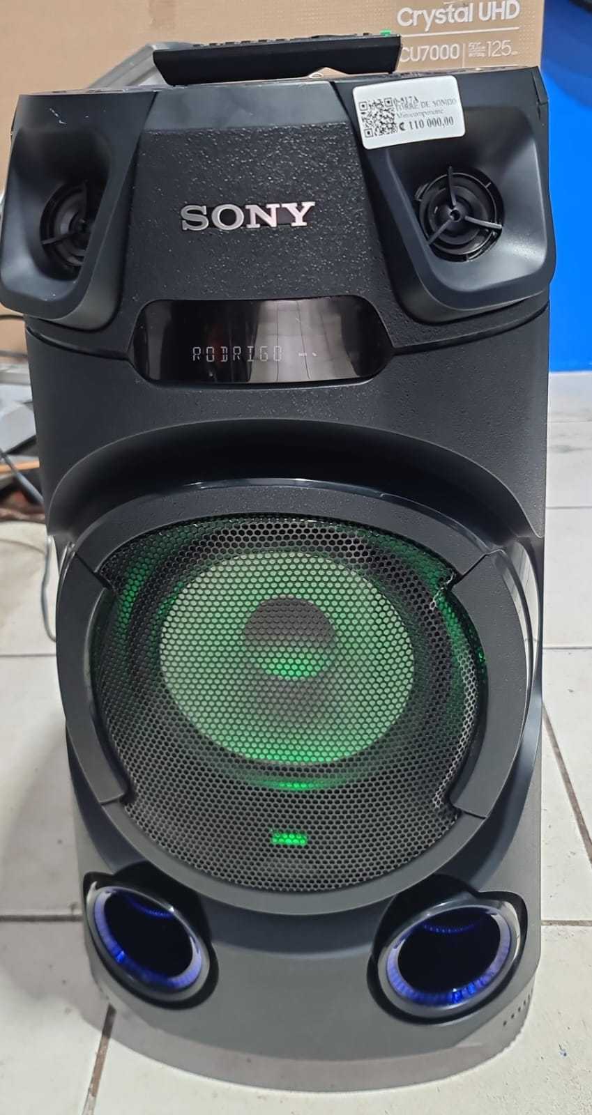 Precio 110 000,00 SONY MHC V13 TORRE DE SONIDO Minicomponente Vertical Bluetooth400 wCON CONTROL