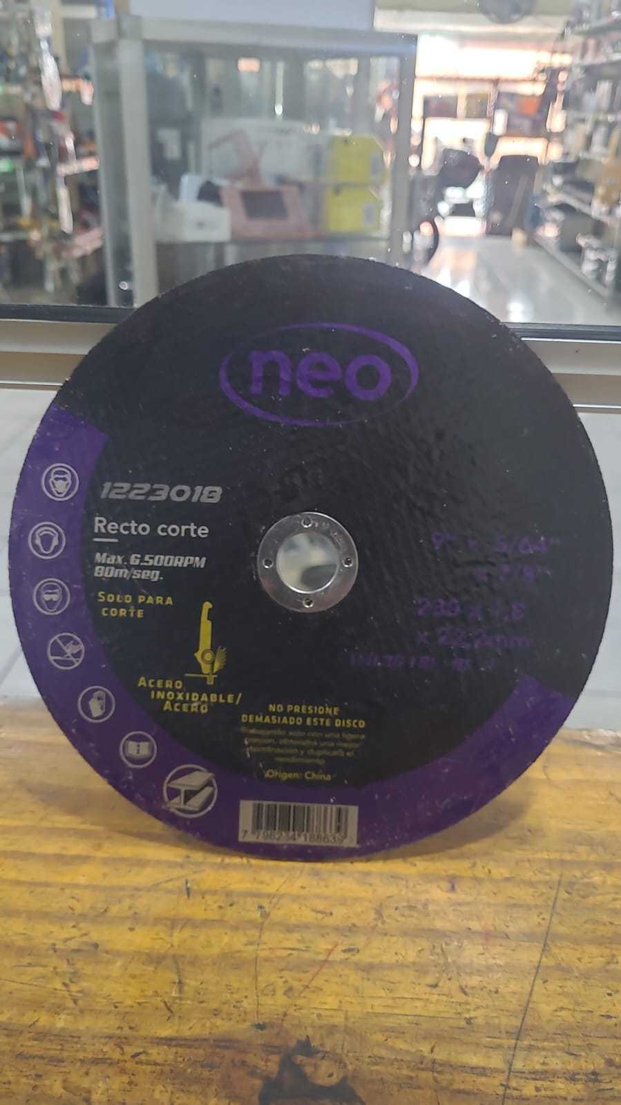 Precio 2 500,00 neo  Disco corte fino 9 pulgadas