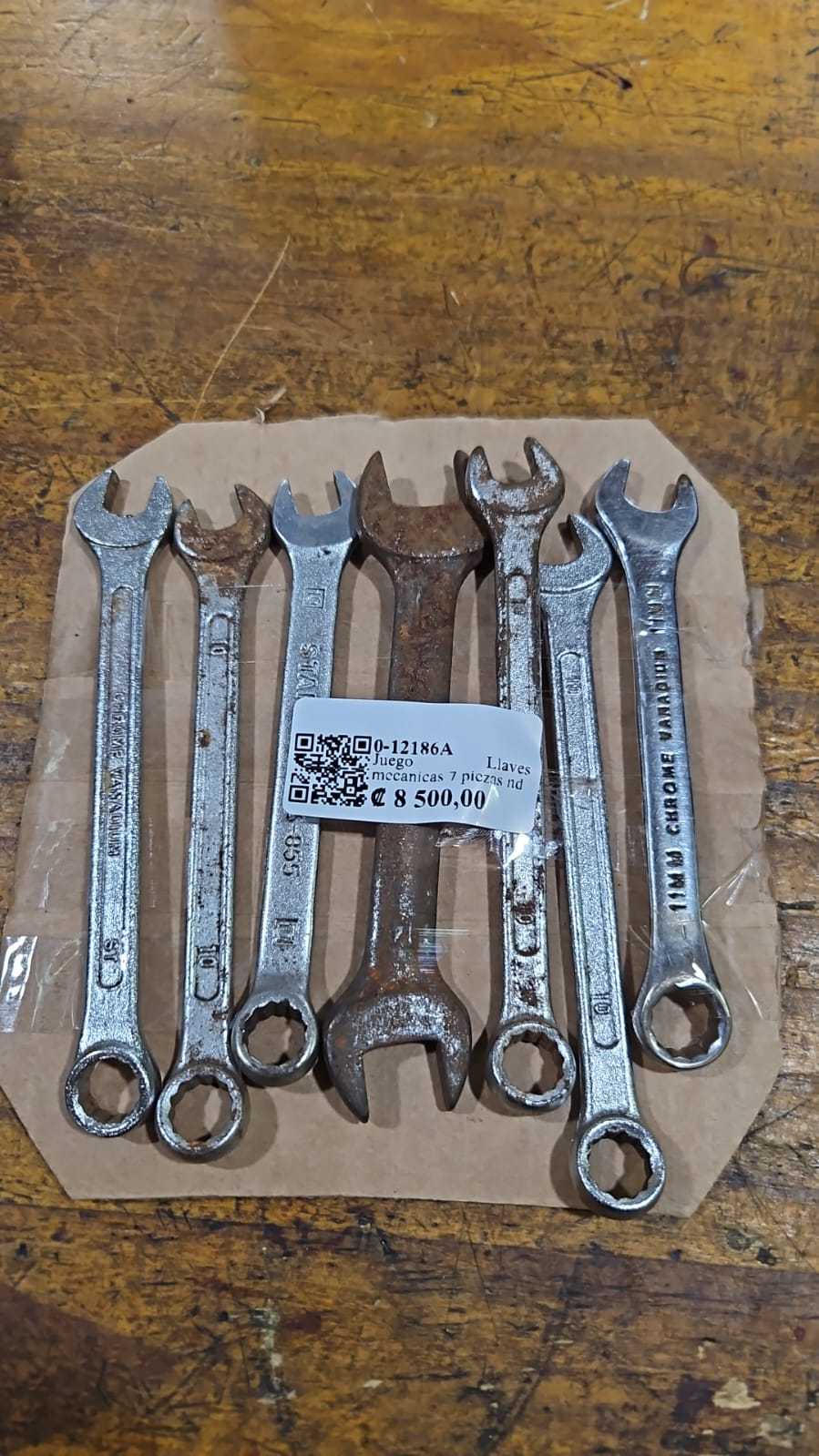 Precio 8 500,00 nd  Juego Llaves mecanicas 7 piezas