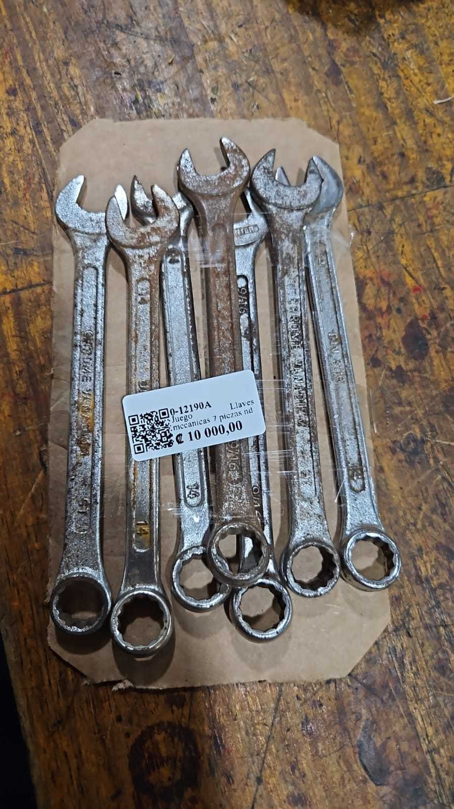 Precio 10 000,00 nd  Juego Llaves mecanicas 7 piezas