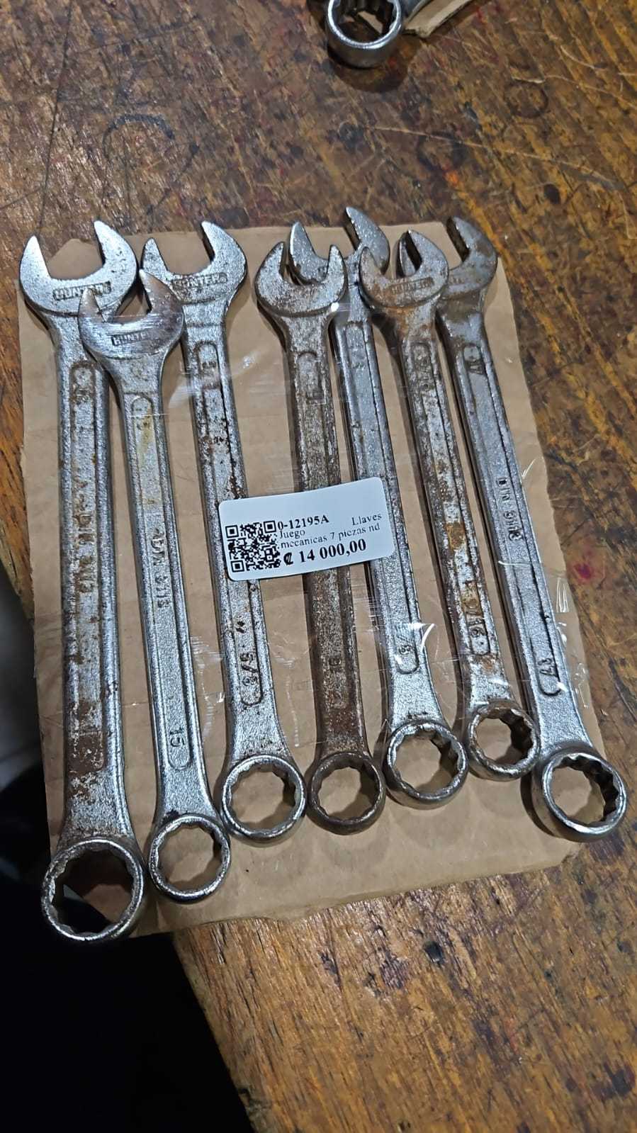 Precio 14 000,00 nd  Juego Llaves mecanicas 7 piezas