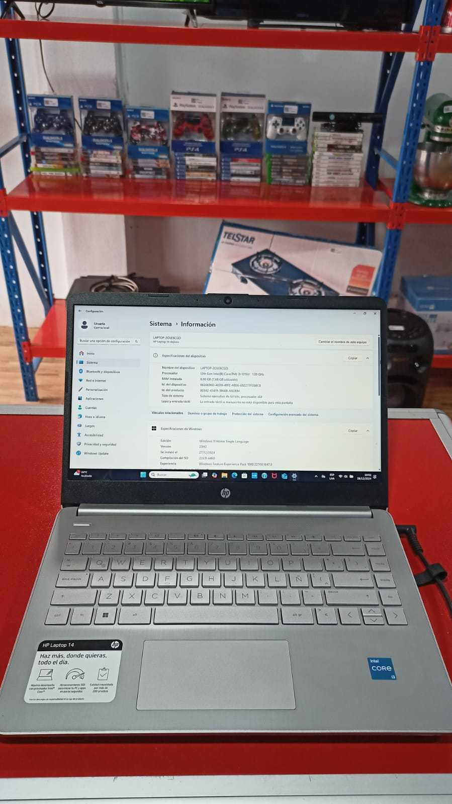 Precio 180 000,00 HP  Laptop HP Intel Core 12th Gen i3 1215U 8 RAM 237 GB Windows 11 Home con cargador
