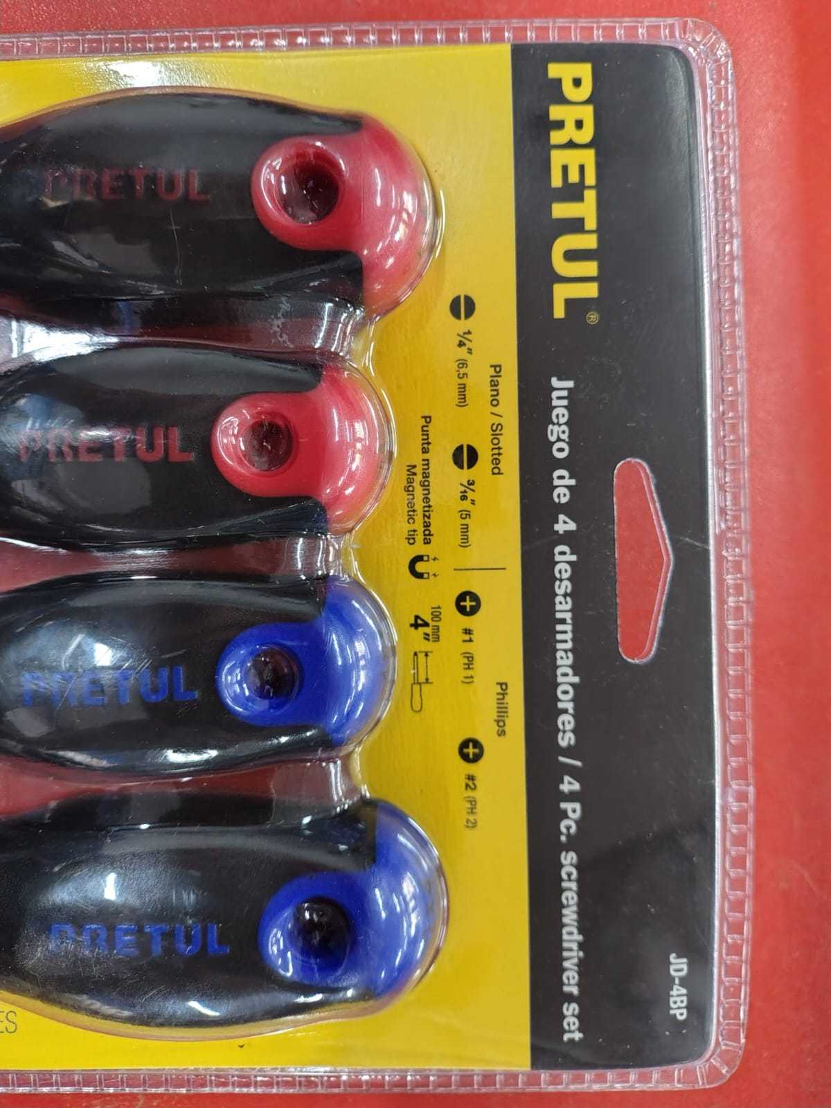 Precio 3 500,00 Pretul JD 48P Juego de 4 desarmadores Pretul JD 48P