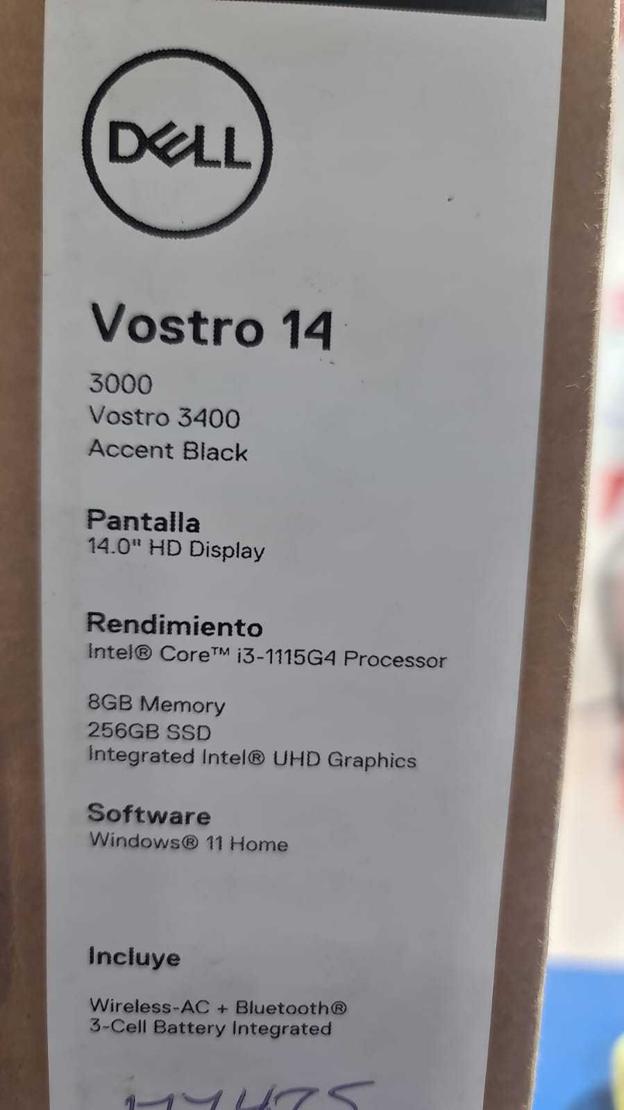 Precio 130 000,00 DELL VOSTRO  3400 Laptop Core i3 gen11 8gb ram 220 SSD