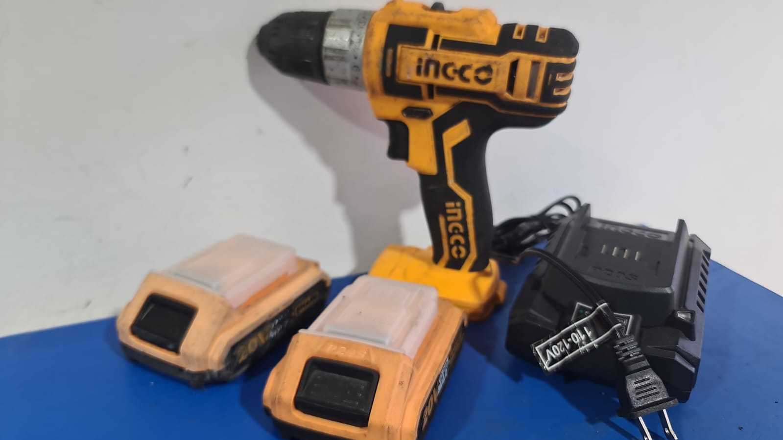 Precio 65 000,00 INGCO CDLI2002 TALADRO ATORNILLADOR 20V   2 BAT. Y CARGADOR CON ESTUCLE