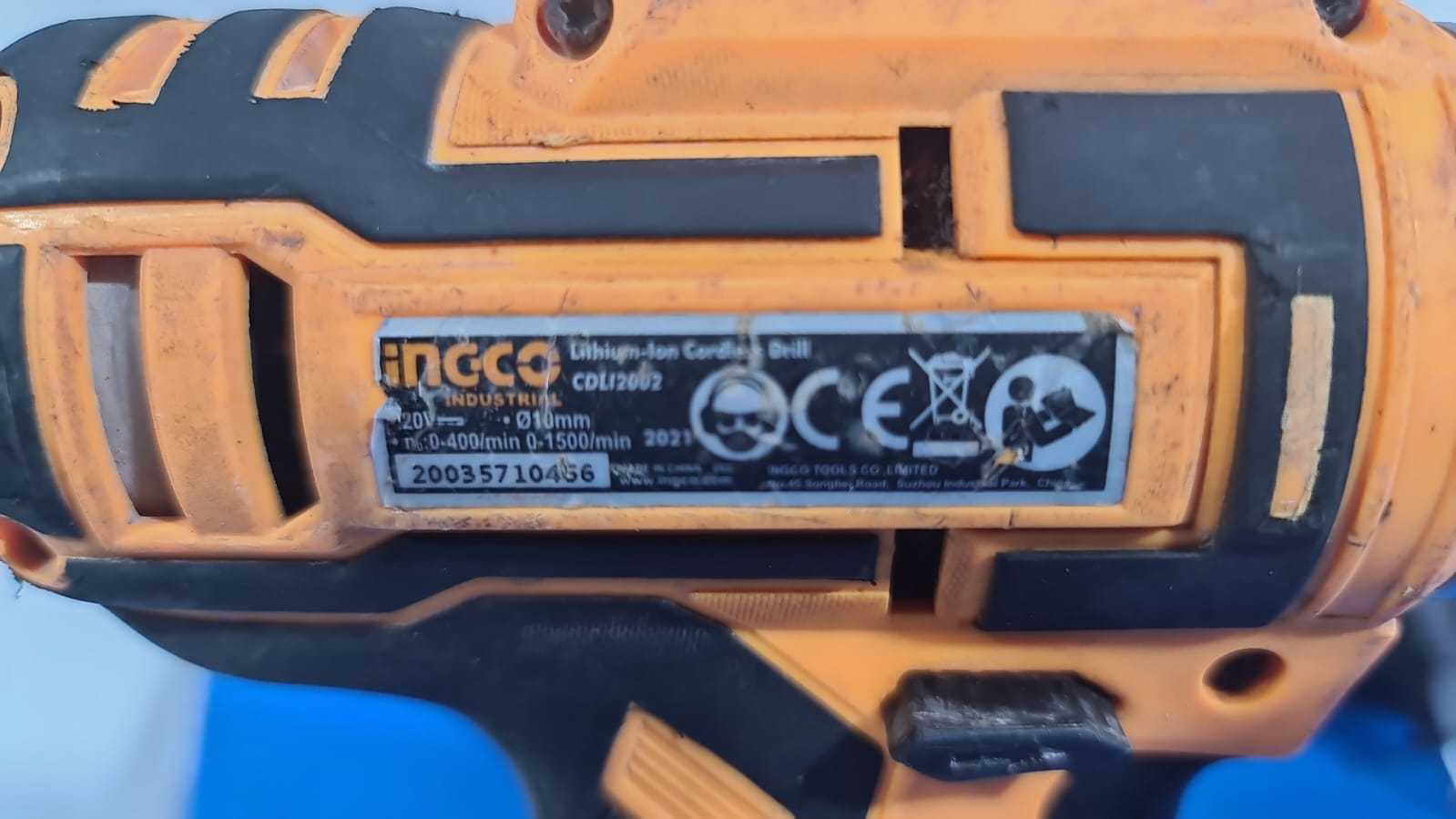 Precio 65 000,00 INGCO CDLI2002 TALADRO ATORNILLADOR 20V   2 BAT. Y CARGADOR CON ESTUCLE