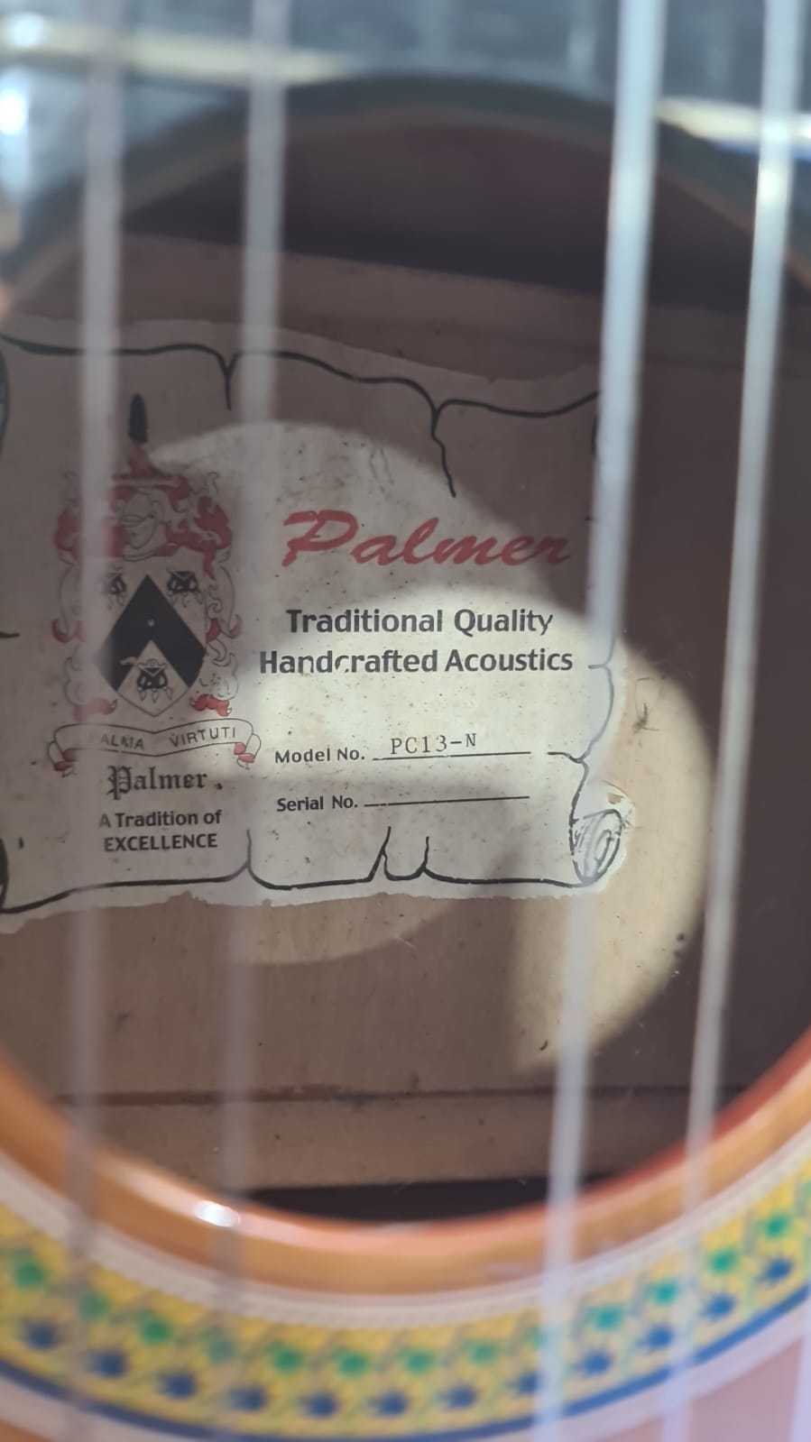 Precio 45 000,00 PALMER  GUITARRA ACUSTICA
