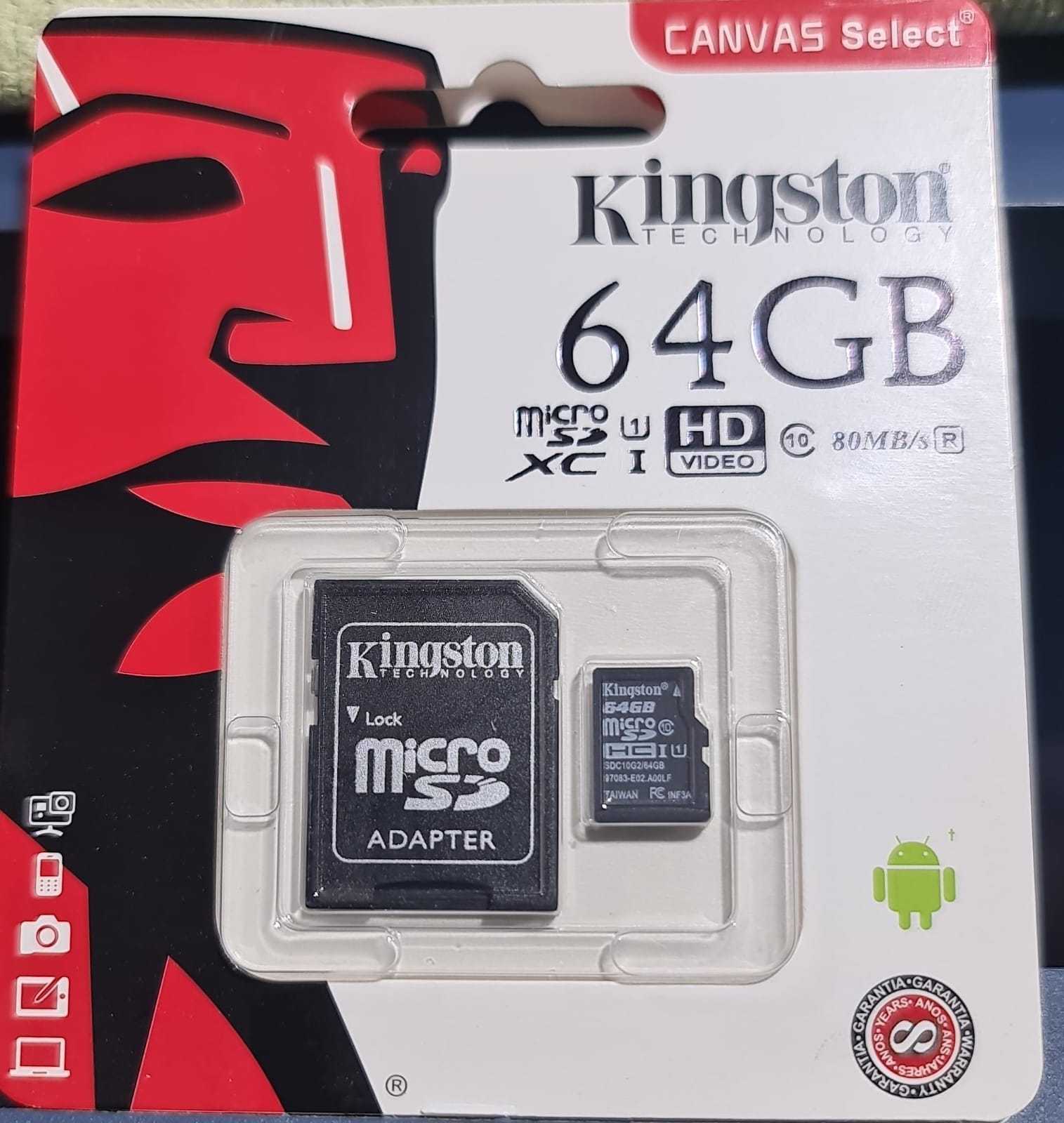 Precio 7 200,00 KINGTON 64G MEMORIA MICRO SD 64 GIGAS