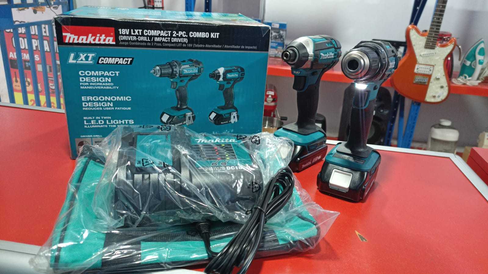 Precio 130 000,00 MAKITA  COMBO TALADRO Y ATORNILLADORA MAKITA LXT CON DOS BATERIAS CARGADOR Y BOLSO NUEVO
