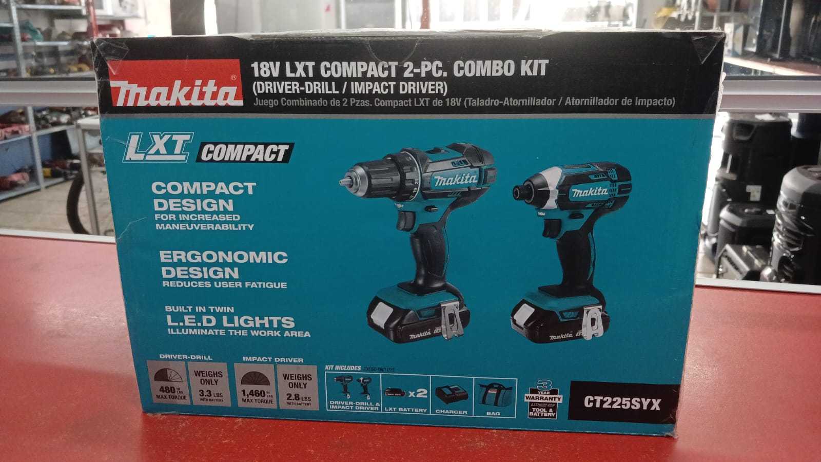 Precio 130 000,00 MAKITA ct225syx COMBO TALADRO Y ATORNILLADORA MAKITA LXT CON DOS BATERIAS Y CARGADOR