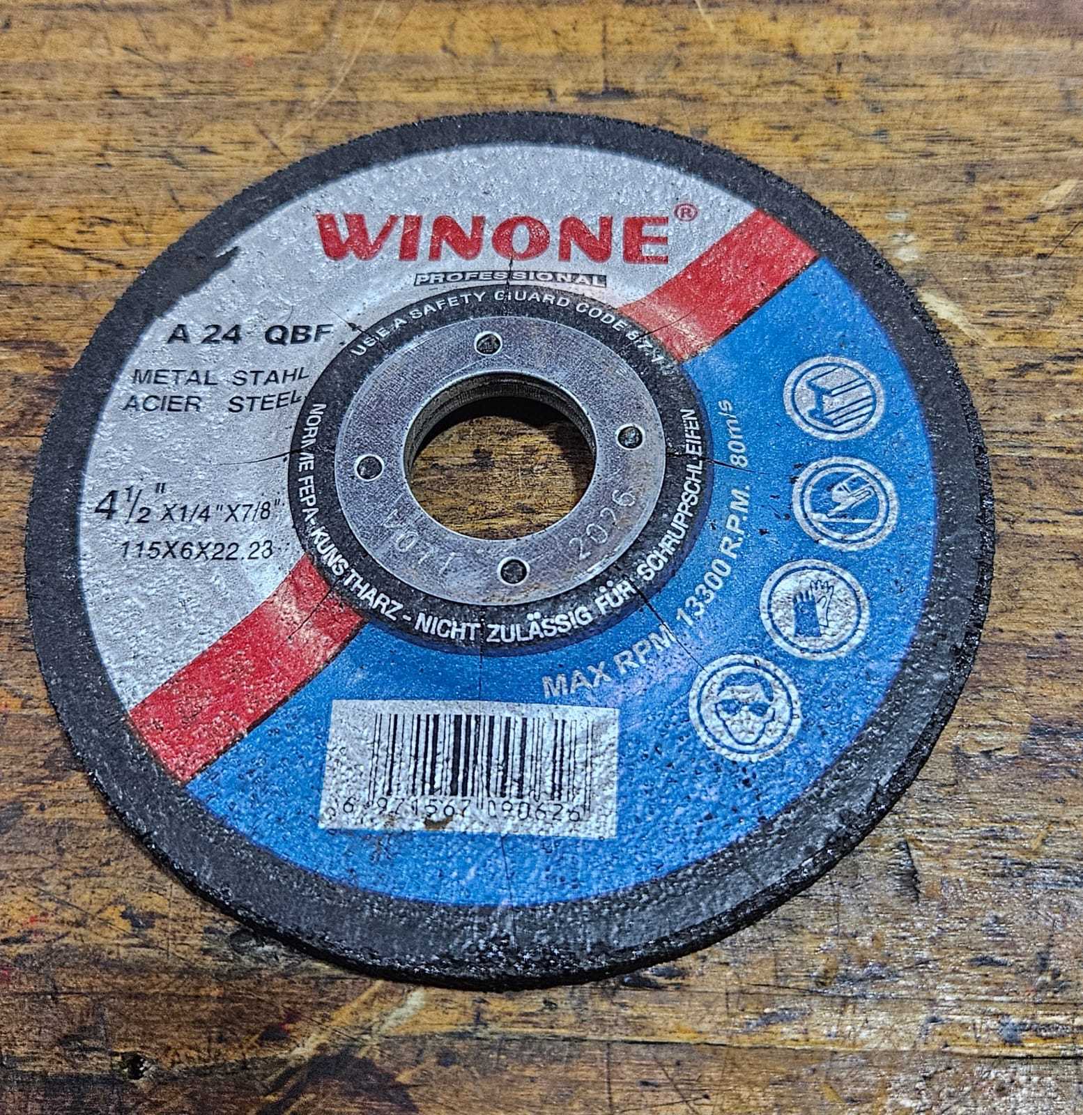 Precio 3 000,00 winone  Disco corte grueso 4.5 pulgadas