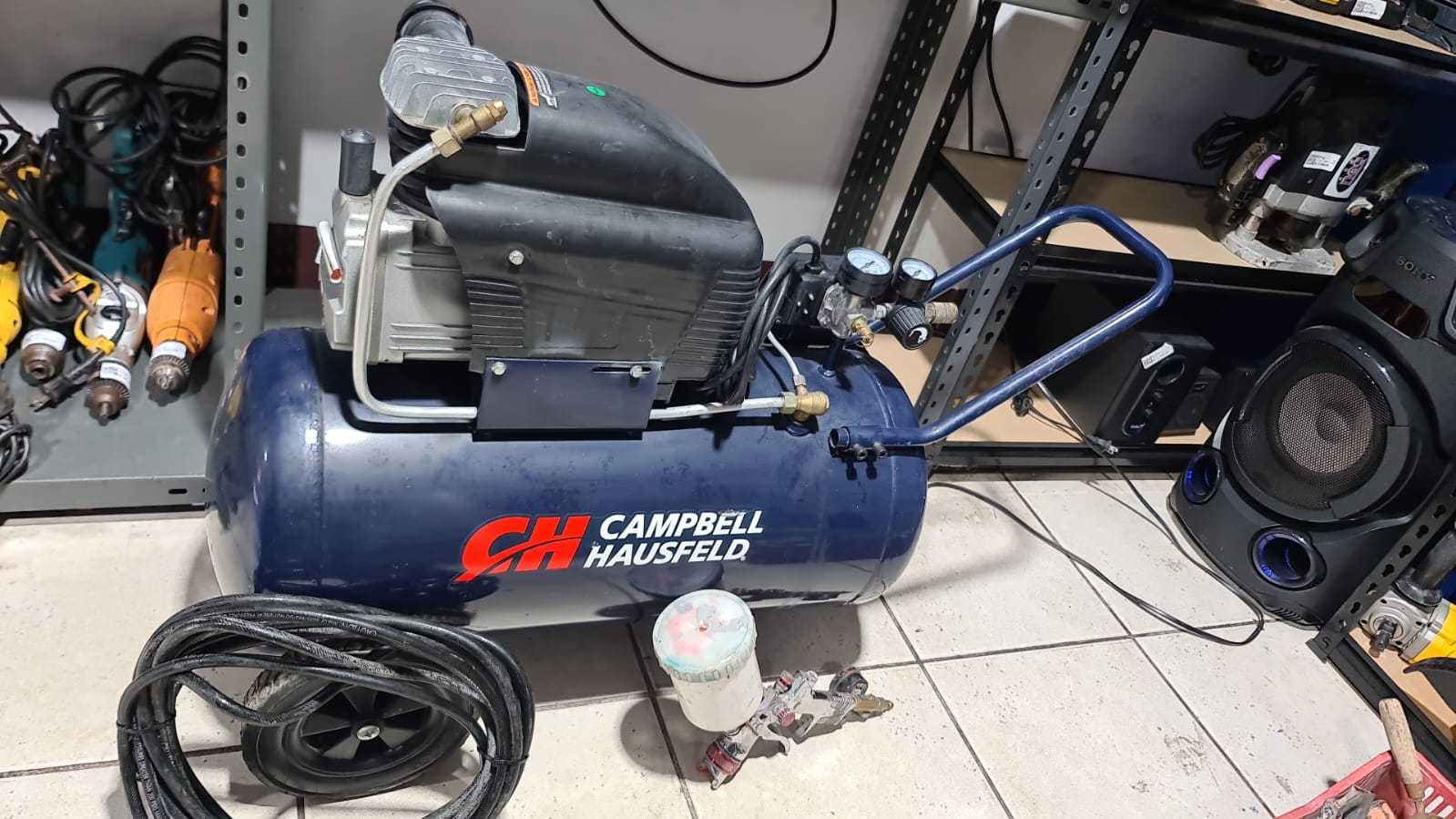 Precio 120 000,00 CAMPELL HAUSFELD  COMPRESOR 50 LITROS CON MANGUERA Y PISTOLA