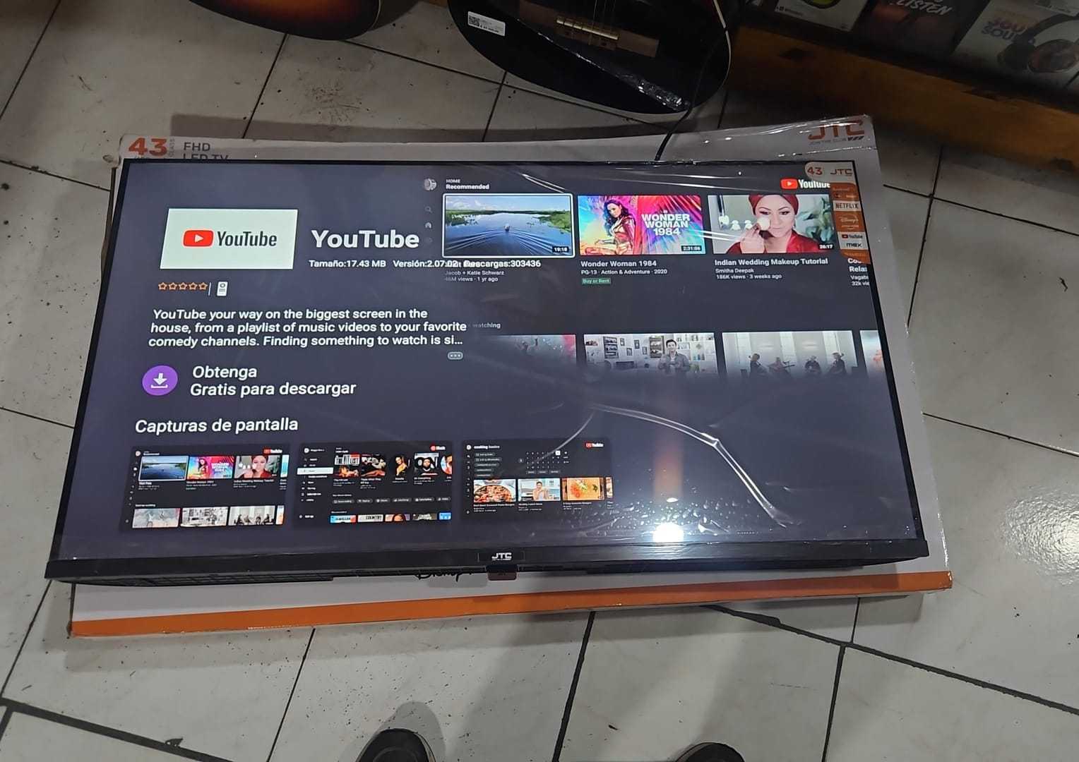 Precio 75 000,00 jtc  Pantalla smartv con control 43 pulgadas