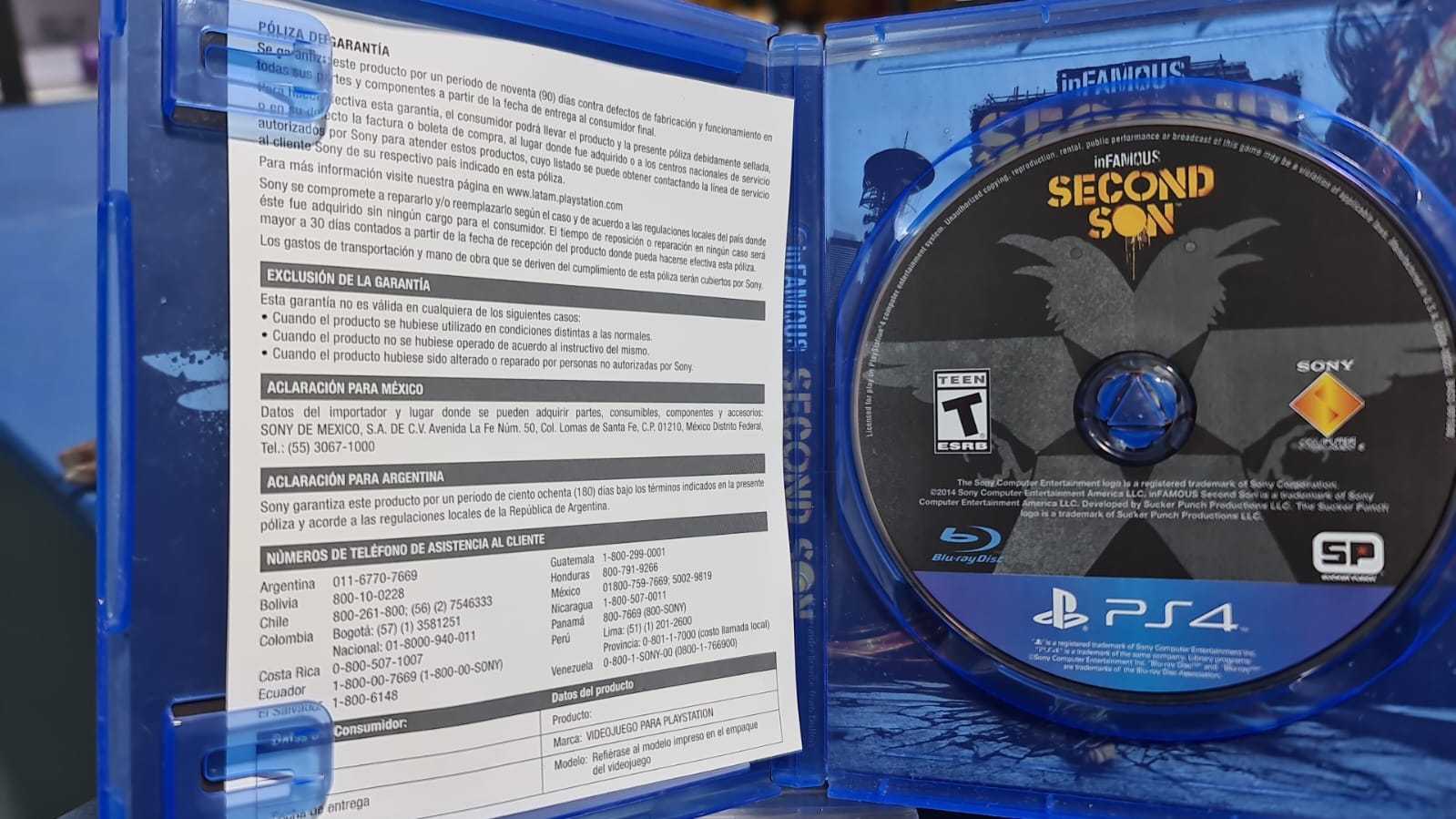 Precio 6 000,00 PS4  JUEGO PS4  INFAMOUS SECOND SON