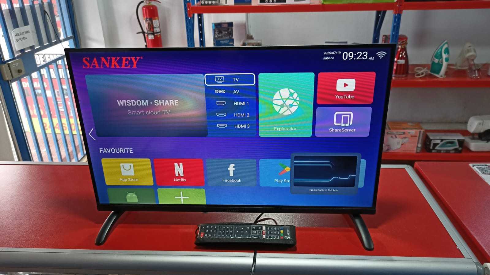 Precio 60 000,00 SANKEY CLED32SIF6 Pantalla TV Sankey Android LED 32 pulgadas HD CLED32SIF6 con control