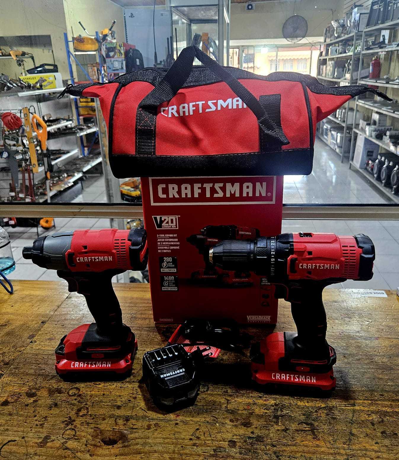 Precio 100 000,00 craftsman cmck200c2 Taladro y atornillador inalambricos con 2 baterias 20v y cargador en bolso