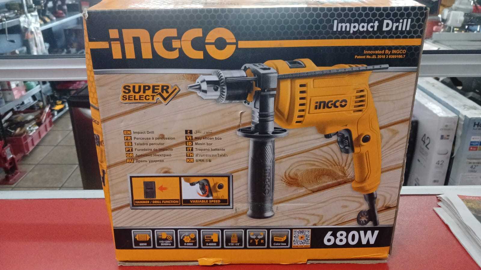 Precio 21 000,00 INGCO UID6808 Taladro Percutor 1 2 680w INGCO UID6808 en caja