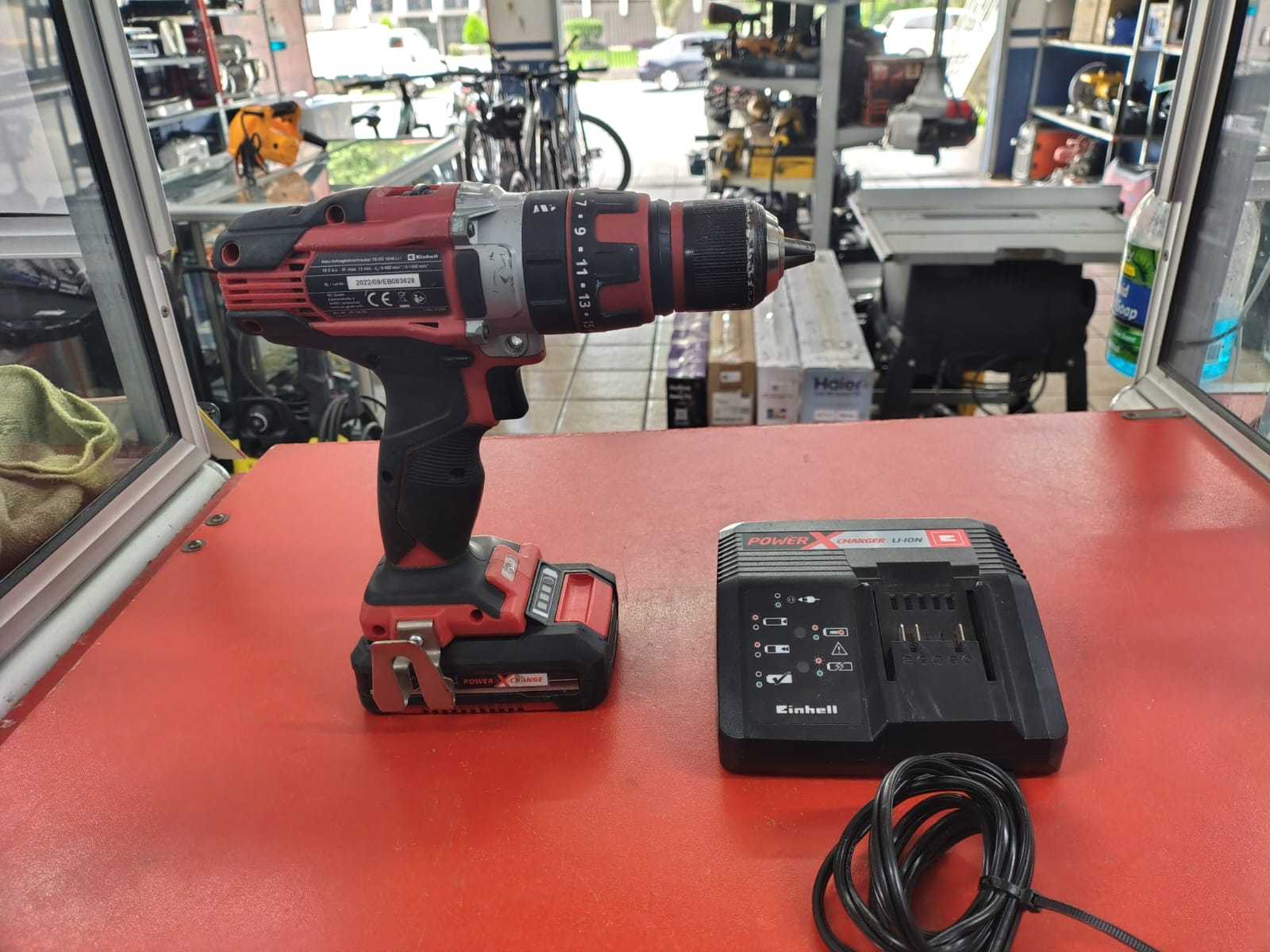 Precio 55 000,00 Einhell TE-CD 1848 Taladro Percutor Inalámbrico 18 V 48 Nm 13 Mm TE-CD 1848 Li-i-Solo Einhel con  cargador y bateria