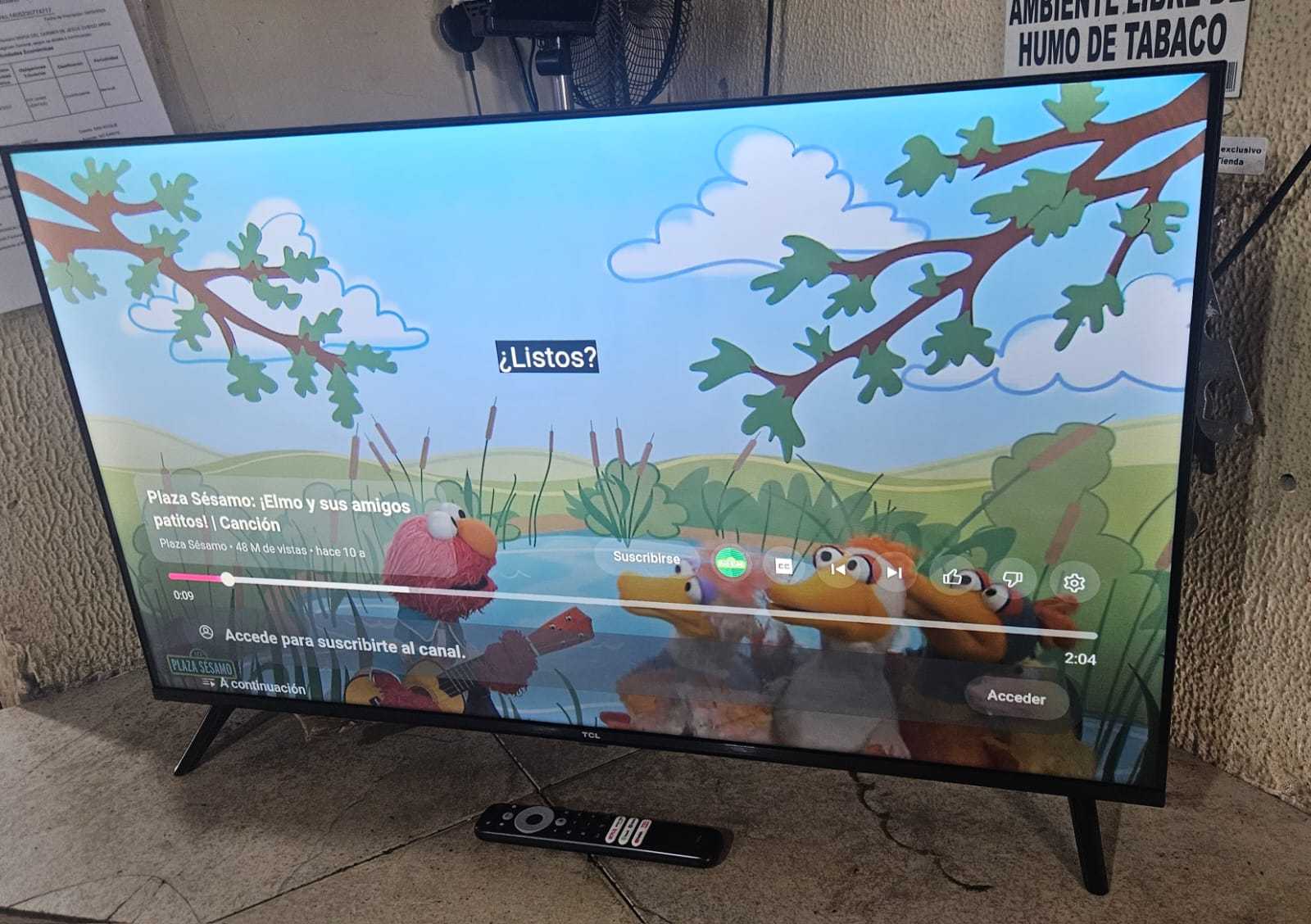 Precio 90 000,00 tcl  Pantalla smartv con control 43 pulgadas