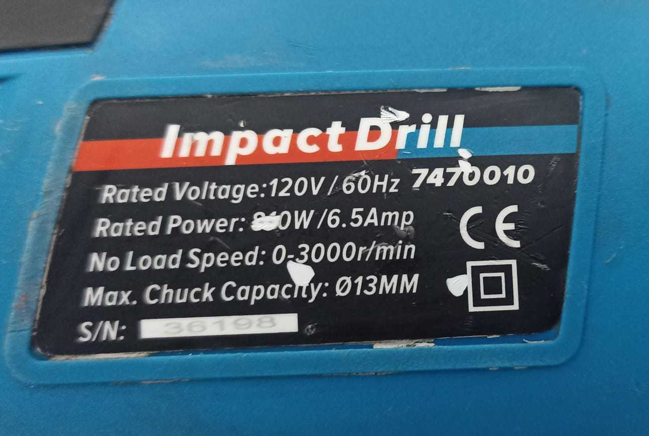 Precio 16 000,00 Bolt 7470010 Taladro de 120v