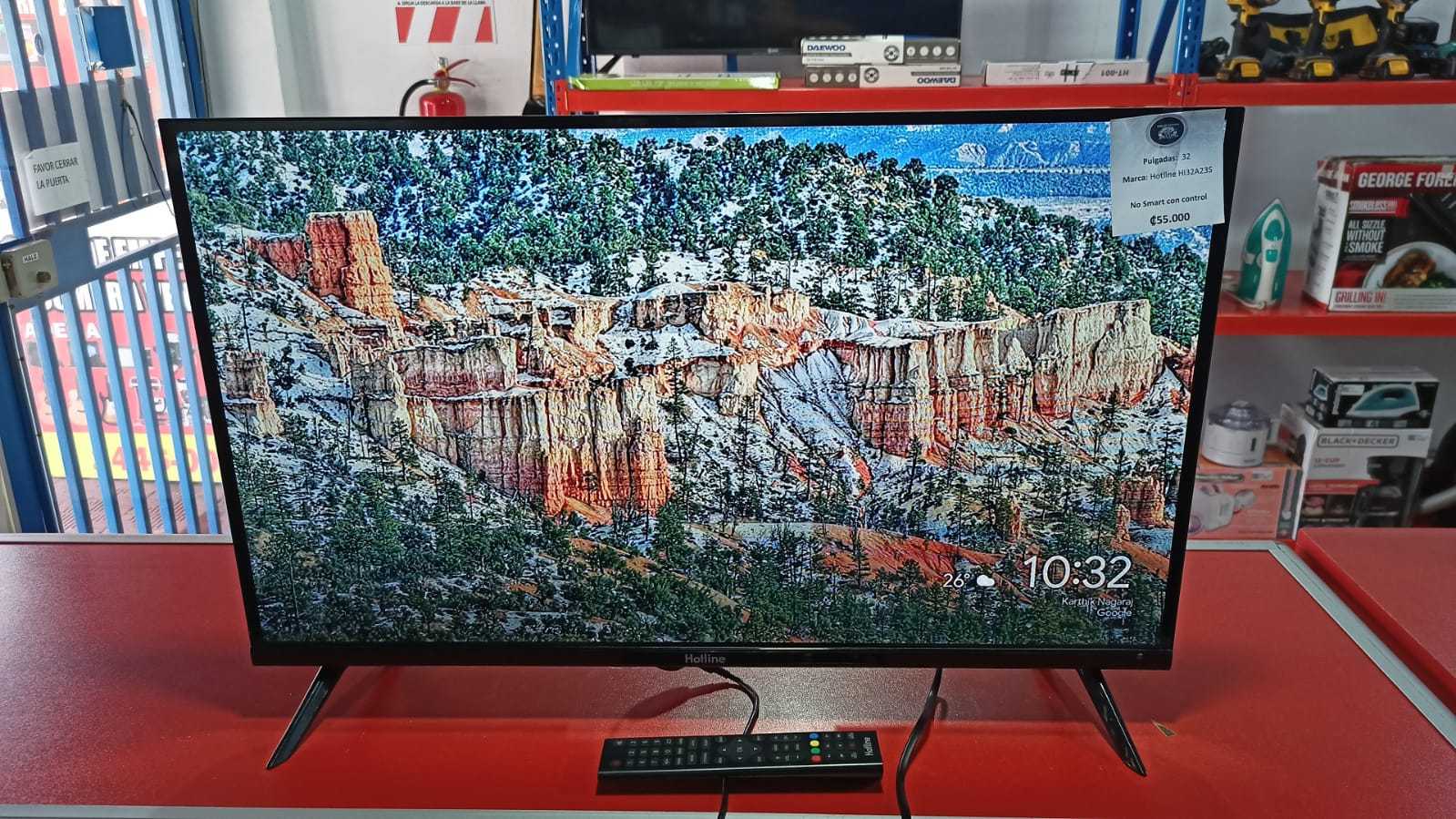 Precio 55 000,00 Hotline HI32A23S Pantalla Hotline Led 32 Pulgadas NO SMART con patas y control