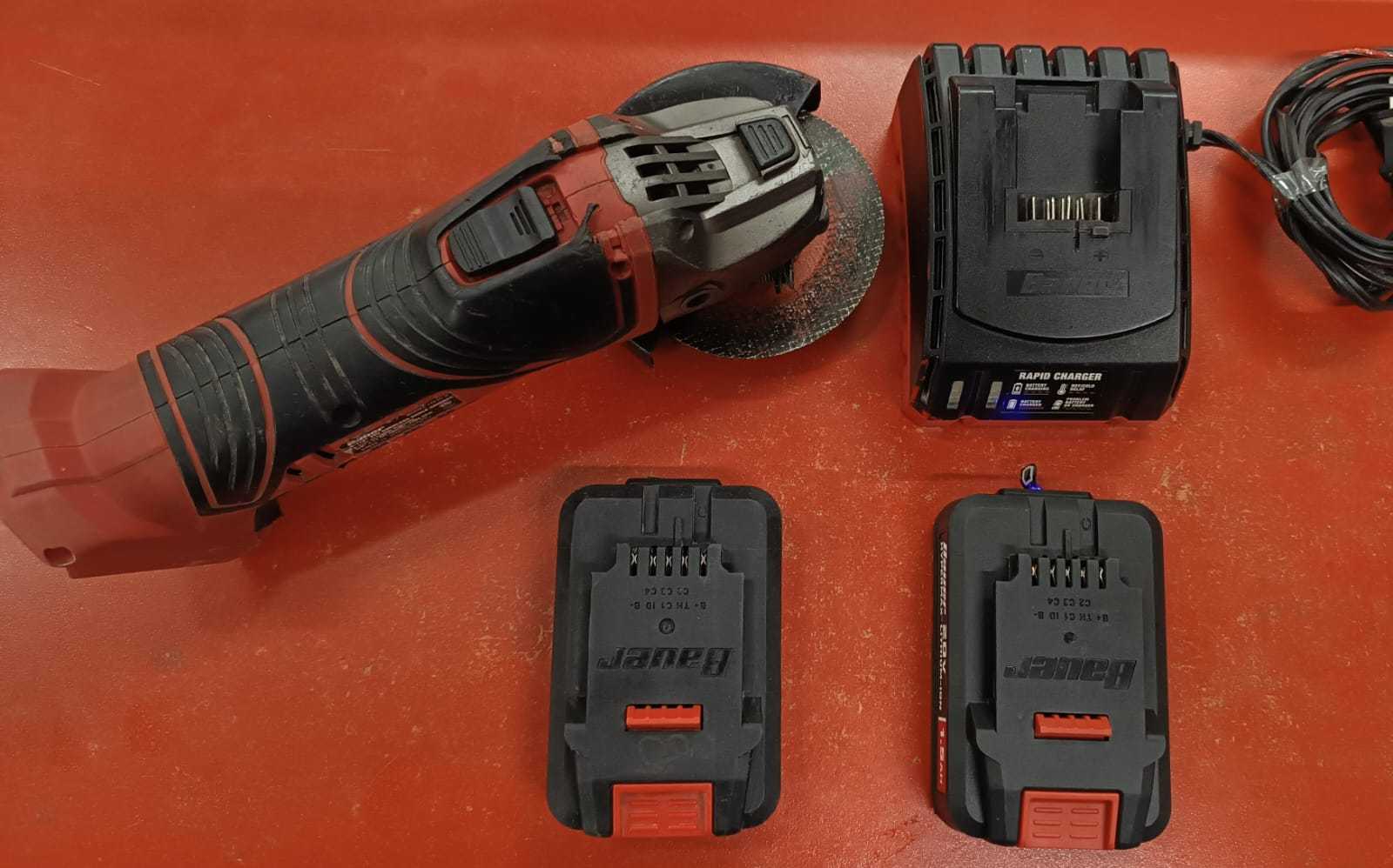 Precio 80 000,00 bauer 1761c-b esmeriladora sin  puño 2 baterias  20 v 1.5amp con cargador
