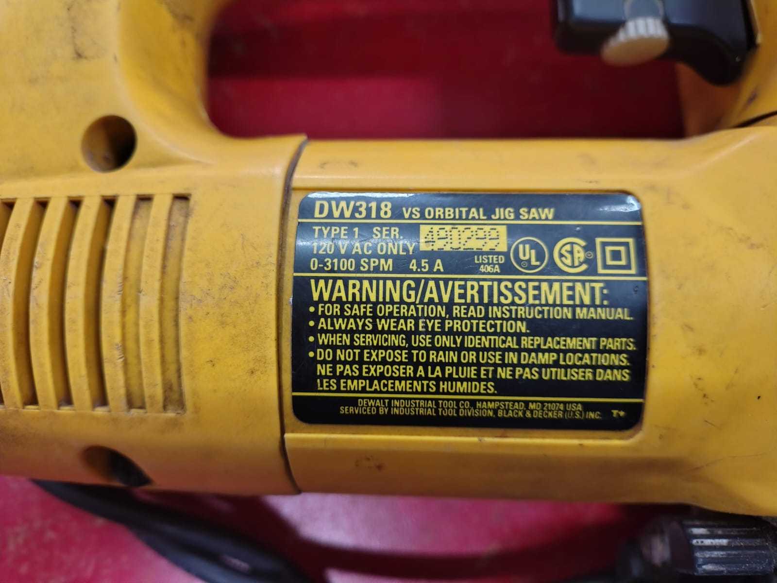 Precio 50 000,00 dewalt dw318 Sierra caladora Dewalt DW317 600 Watts.