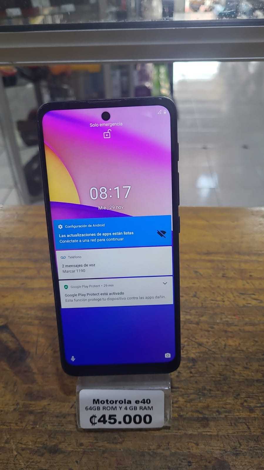 Precio 45 000,00 motorola e40 Celular 64g  y 4 ram