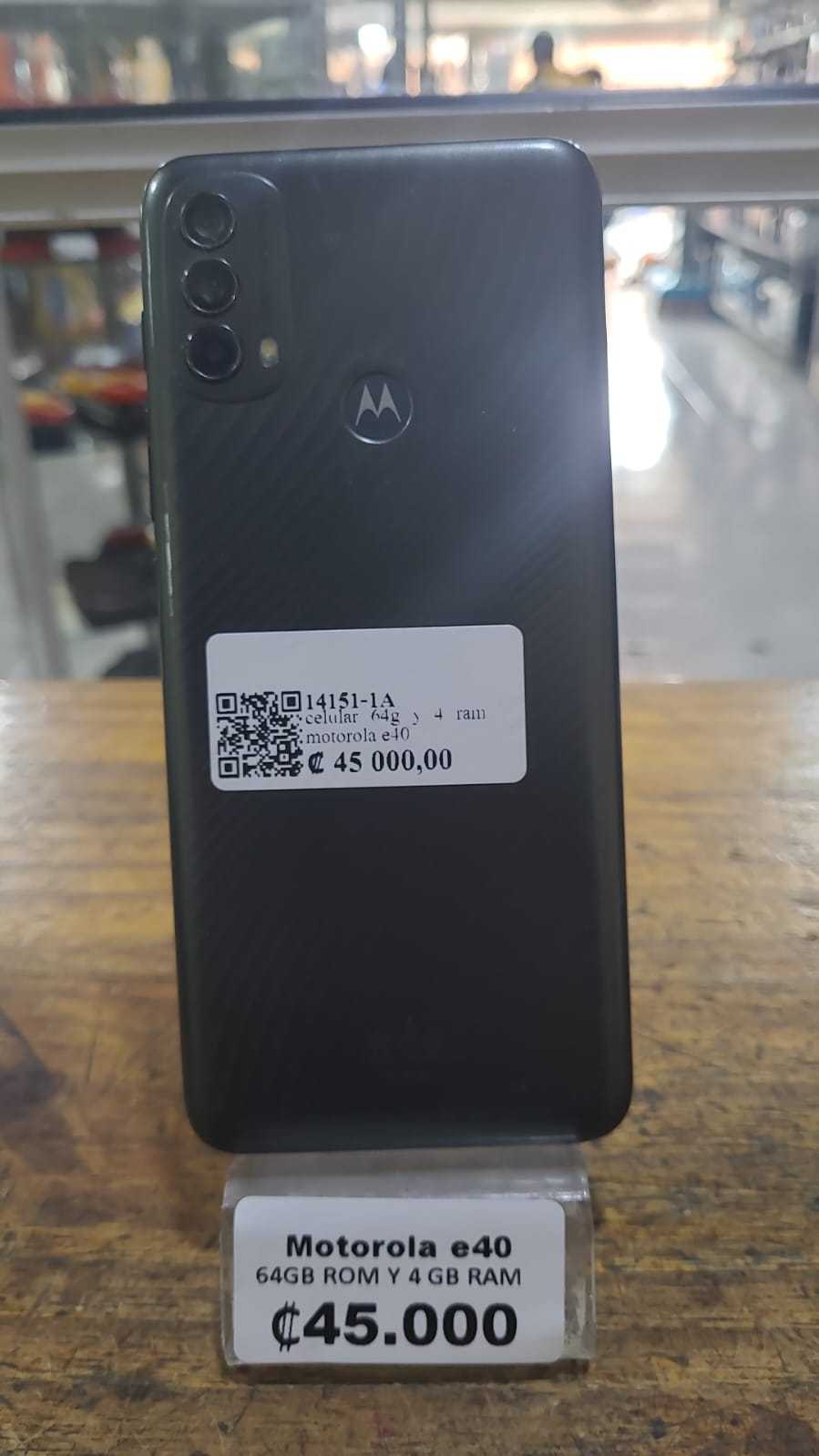 Precio 45 000,00 motorola e40 Celular 64g  y 4 ram