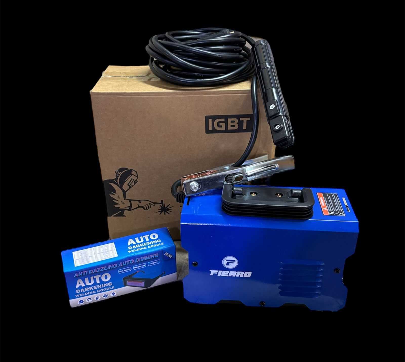 Precio 39 500,00 FIERRO  INVERSOR FIERRO CON CABLES 3M NEGATIVO Y 5M POSITIVO 110V 120A, INCLUYE VISOR FOTOSENSIBLE Y CEPILLONUEVA EN CAJA