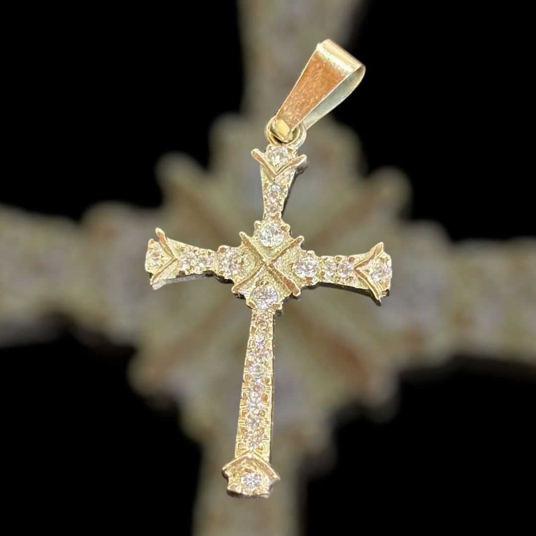 Precio 160 000,00   Dije crucifijo zirconia 5cm 5.8g 10k