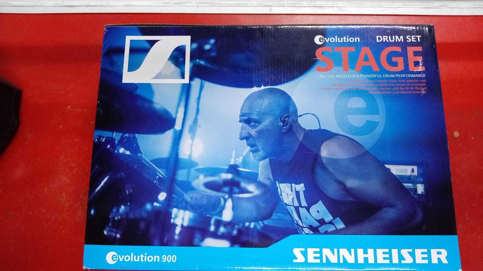Precio 500 000,00 sennheiser evolution 900 set de microfonos para bateria en caja con estuche plastico